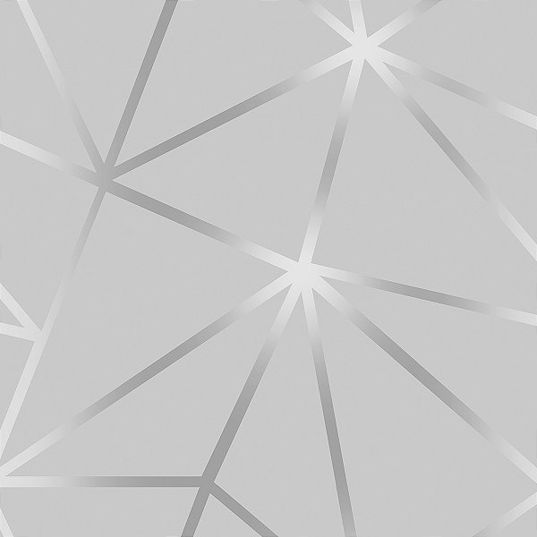 PAPEL DE PAREDE ADESIVO - GEOMÉTRICO- PRATA  - 0,48X3,00