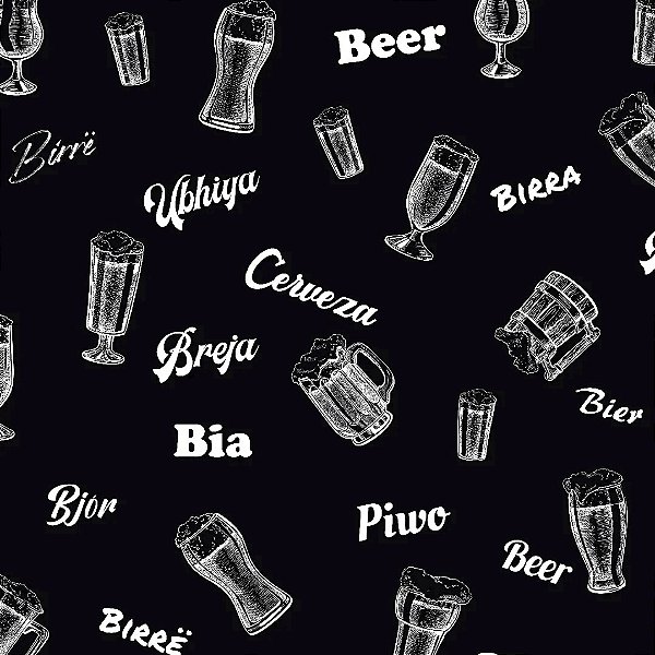 PAPEL DE PAREDE ADESIVO - GOURMET - CERVEZA PRETA -  0,48X3,00