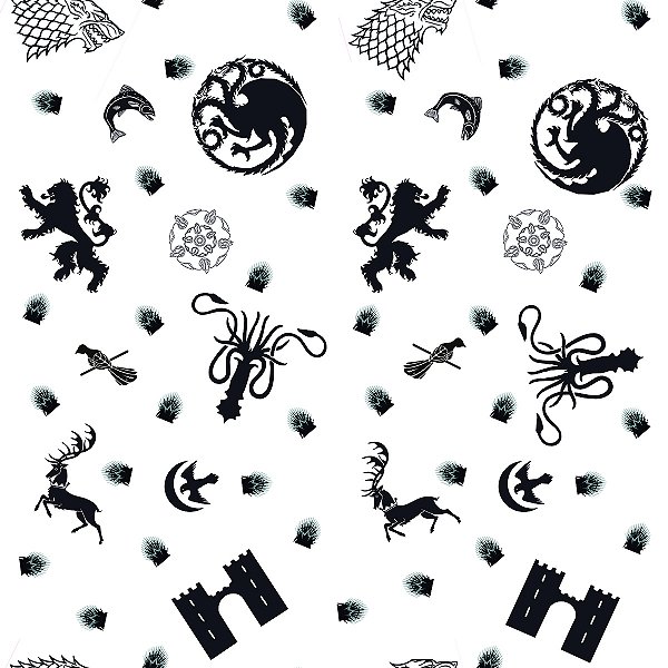 PAPEL DE PAREDE ADESIVO - TEEN - SÍMBOLOS -  0,48X3,00