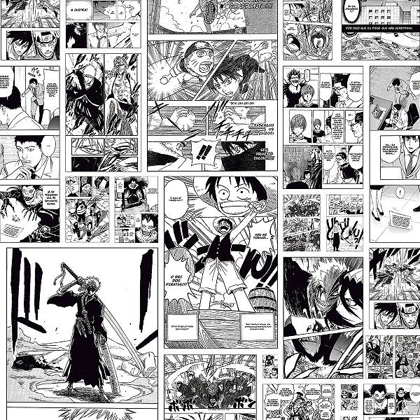 PAPEL DE PAREDE ADESIVO - TEEN - MANGÁ HQ -  0,48X3,00