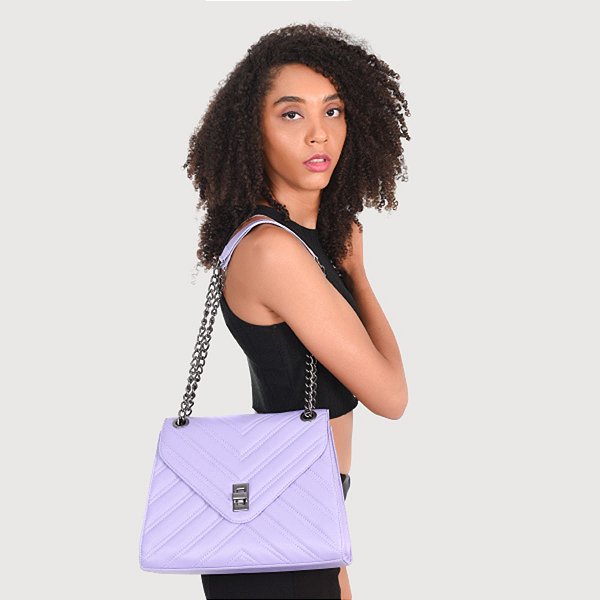 shoulder bolsa lilas
