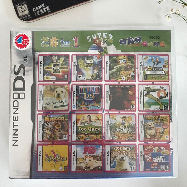 New Super Mario Bros - 36 jogos em 1 para Nintendo DS, 2DS e 3DS
