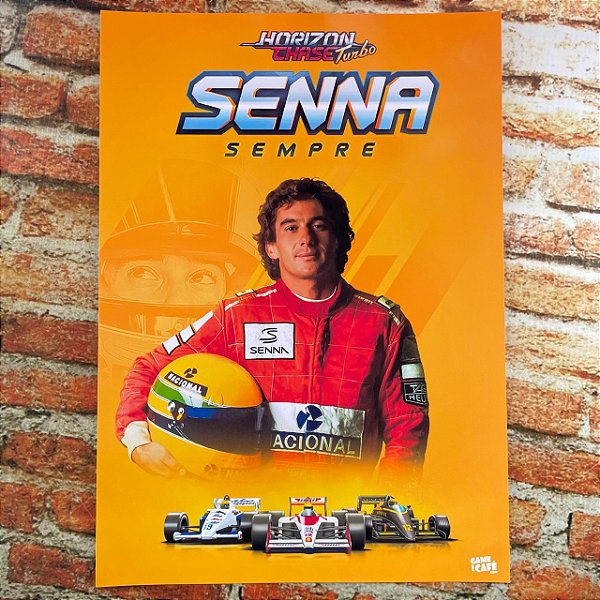 Poster Senna Sempre do Horizon Chase Turbo