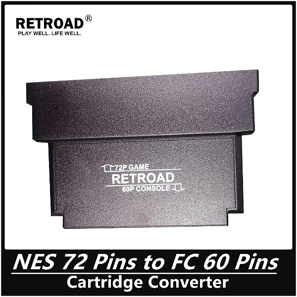 Adaptador Famicom 60 pinos - Cartuchos NES Nintendinho 72 pinos
