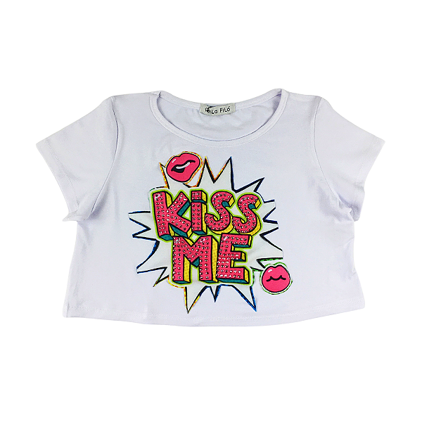 Blusa Cropped Kiss