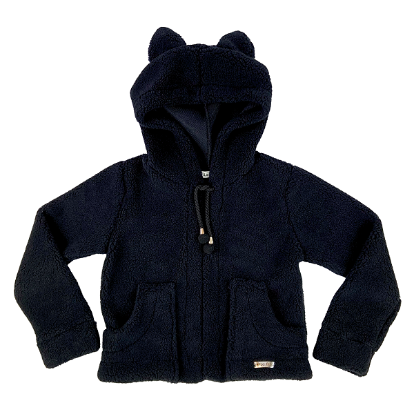 Casaco Pelúcia Teddy Preto