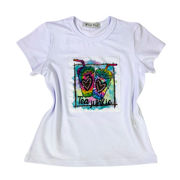 Blusa Manga Curta Branca
