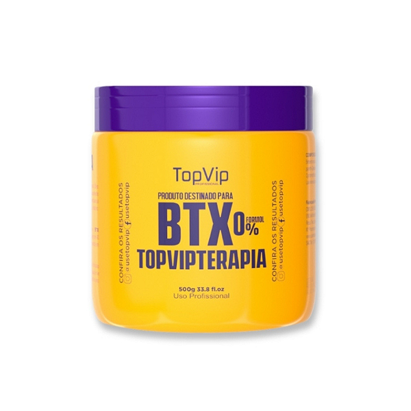Btx Capilar Top Vip Profissional Para Terapia Dos Fios 500g Sem Formol