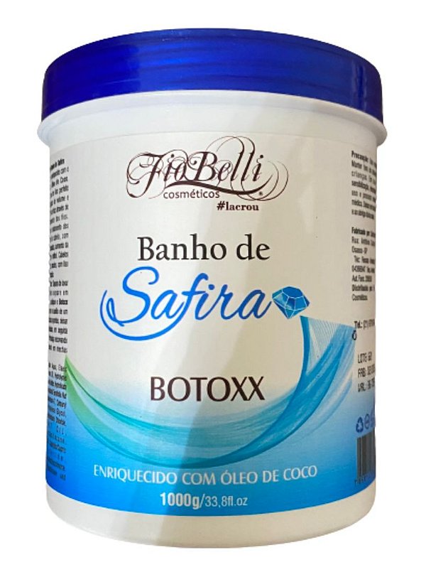 Btx Capilar Banho De Safira Fiobelli 1kg Semi Definitivo