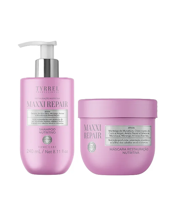 Tyrrel Kit Maxxi Repair Shampoo e Máscara Lançamento