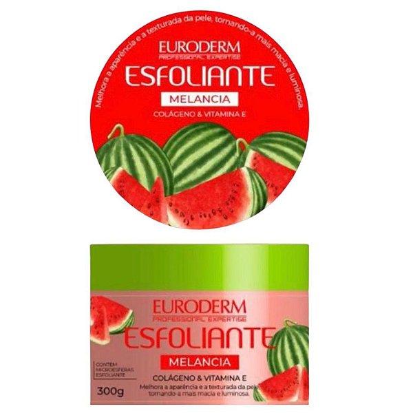Creme Esfoliante de Melancia Para Corpo E Rosto Euroderm 300g