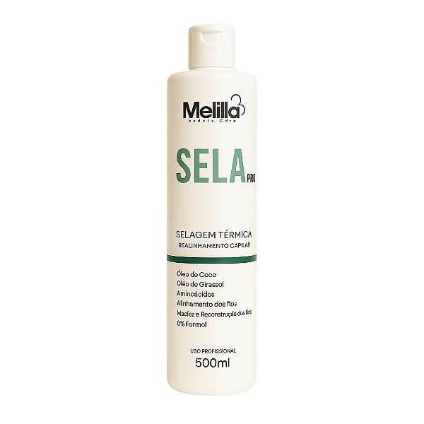 Escova Progressiva Selagem Térmica Orgânica Sela Pro Melilla Beauty Hair 500ml