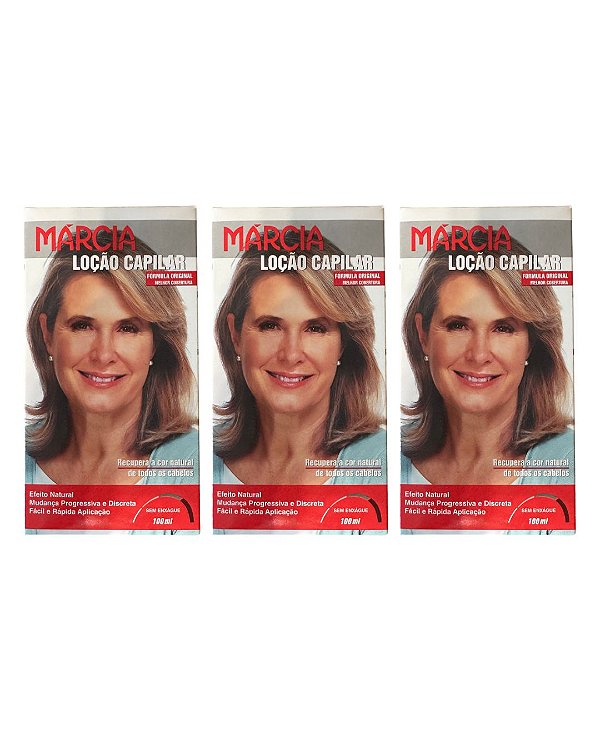 Loção Capilar Márcia Feminina 100ml - 03 Unidades