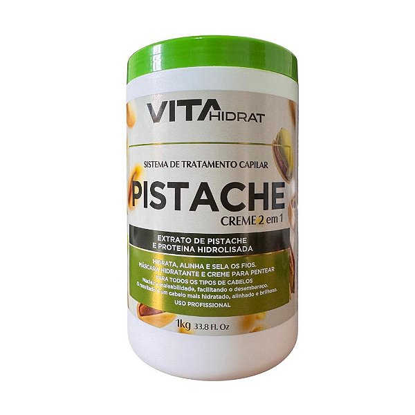 Creme Desembaraçante Pistache Alinha e Sela os Fios VitaHidrat 1kg