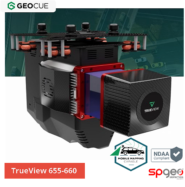 GeoCue TrueView 655/660 Lidar para Drones com Câmera Integrada