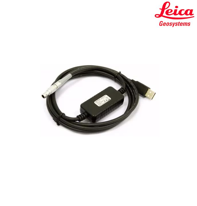 Leica GEV267 - Cabo USB para Estação Total Leica (Compatível Windows 10)
