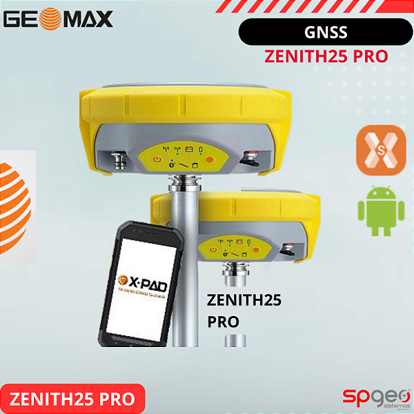 GeoMax GNSS Zenith25 Pro-4 RTK Base e Rover