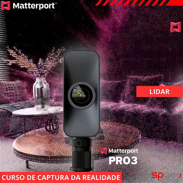 Curso de Captura da Realidade com Laser Scanner Matterport PRO-3