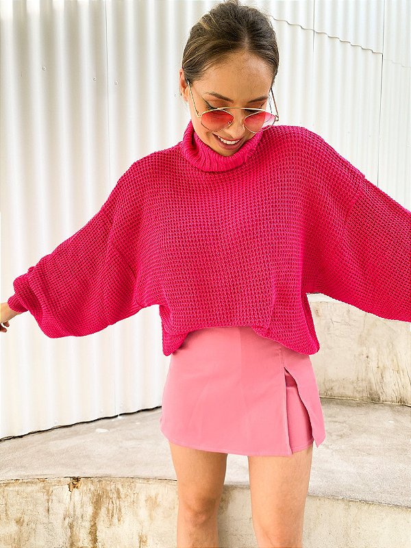 Tricot Manga Bufante Kátia Rosa @usemika Feminina