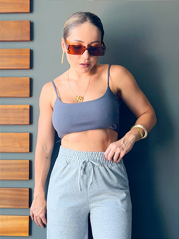 Top Canelado De Alcinha Lara @usemika Feminino