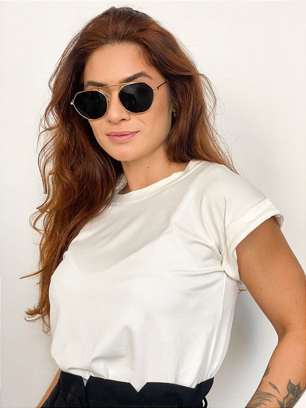 Blusa Detalhe Na Manga Morgana @usemika Feminino