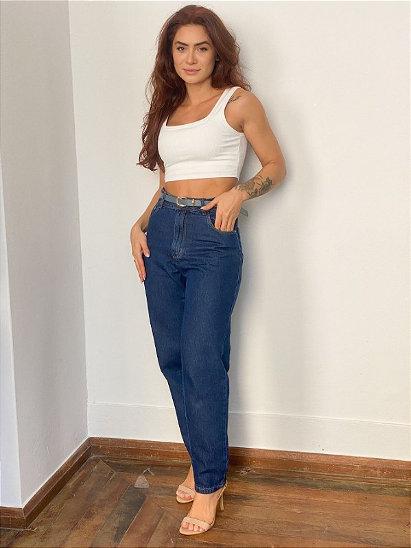 Calça Jeans Mom Beatriz @usemika Feminino