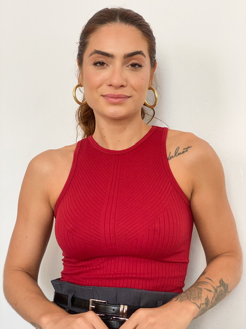 Cropped Poliamida Regata Pandora @usemika Feminino