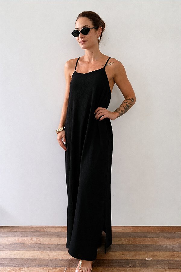 Vestido Duna De Alcinha Transpassado nas Costas Camila @usemika Feminino