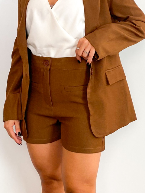 Short Alfaiataria Marant Com Bolso Frontal Bella @usemika Feminino