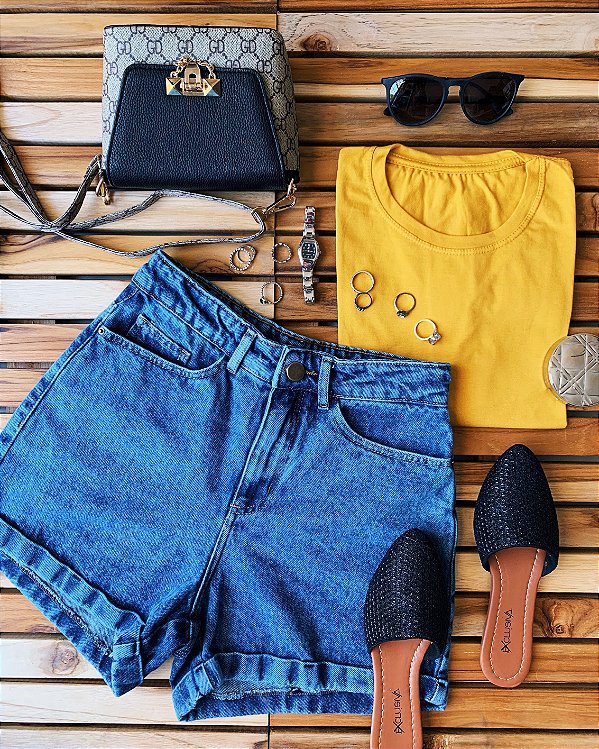 Shorts Mom Jeans Estonado