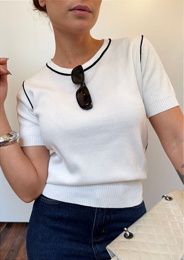 Blusa Modal Detalhe Vies Bianca @usemika Feminino
