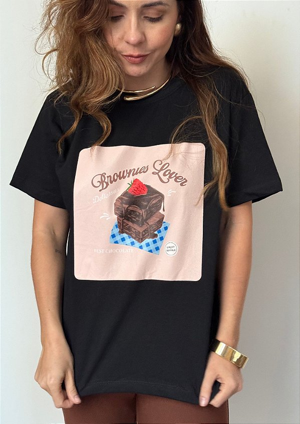 Tshirt Meia Malha Brownie Natalia @usemika Feminino