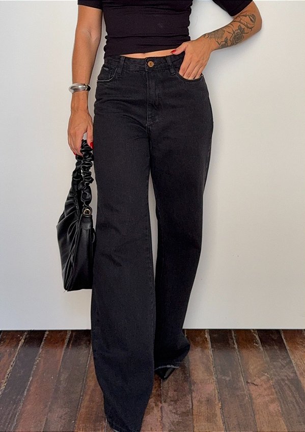 Calça Jeans Feminina Wide Leg Bela @usemika Feminino