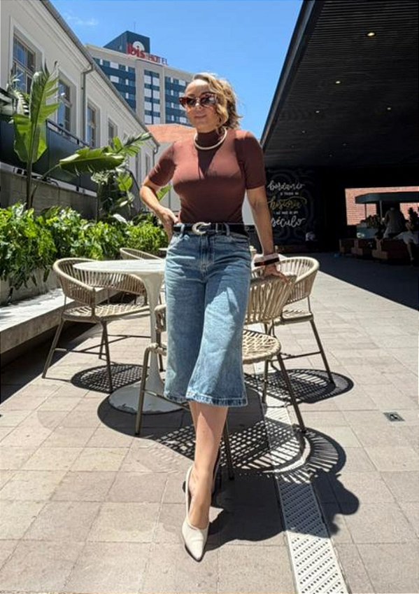 Jorts Jeans Feminino Marina @usemika Feminino