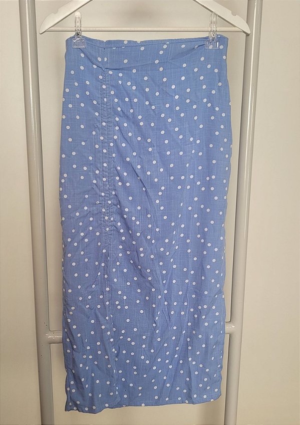 Saia Viscose Poá com Fenda Nádia @usemika Feminino