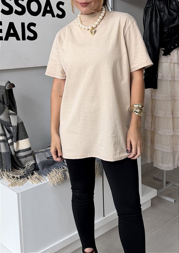 Tshirt Meia Malha com Gola Alta Grazi @usemika Feminino