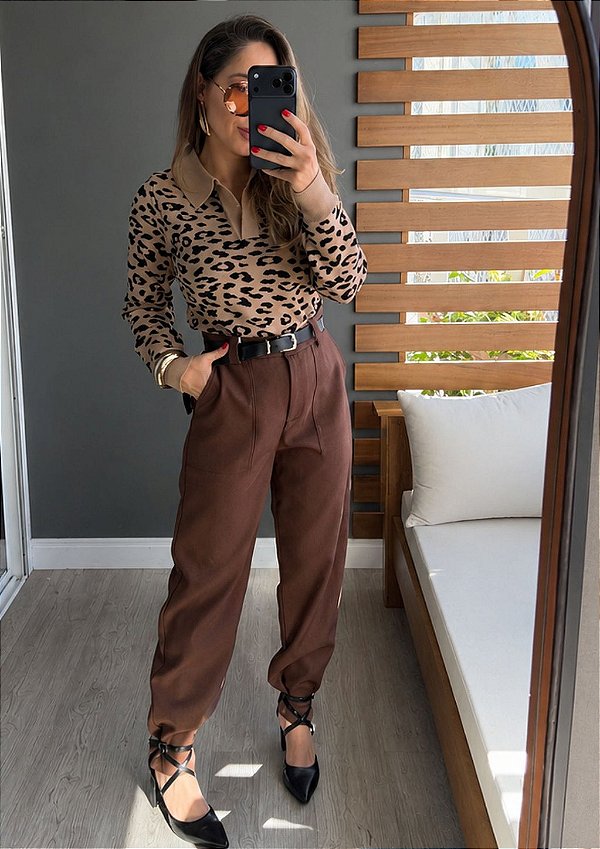 Calça Alfaiataria Marant Premium com Bolsos Laterais Eliane @usemika Feminino