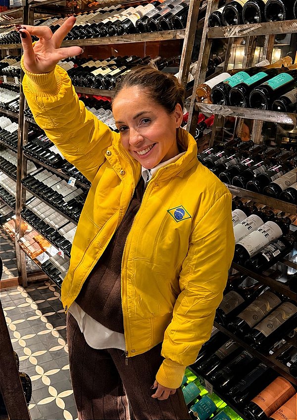 Jaqueta Nylon Puffer Brasil @usemika Feminino