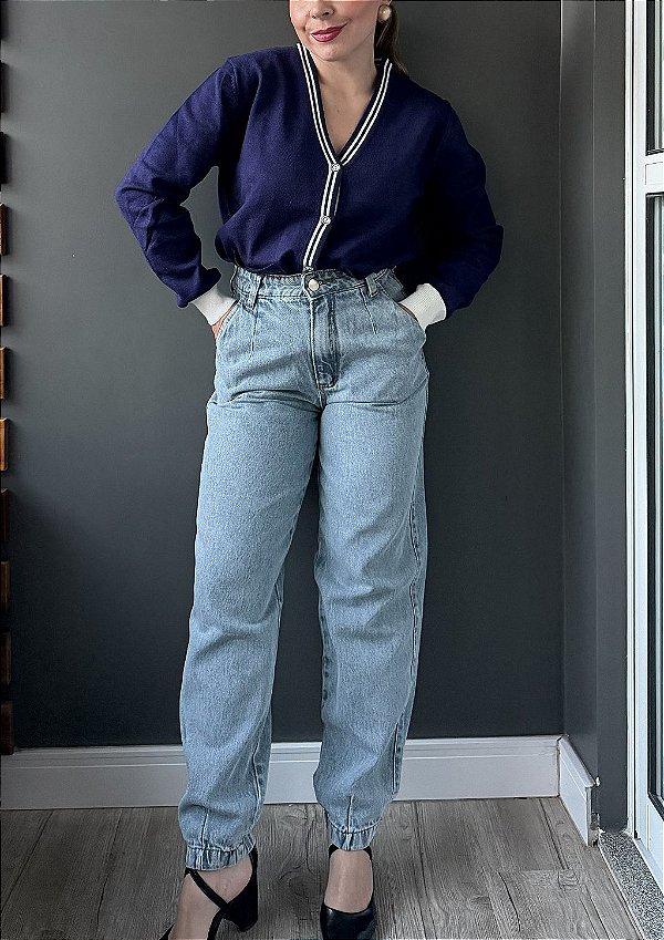 Calça Jeans Balloon Estonada Mônica @usemika Feminino
