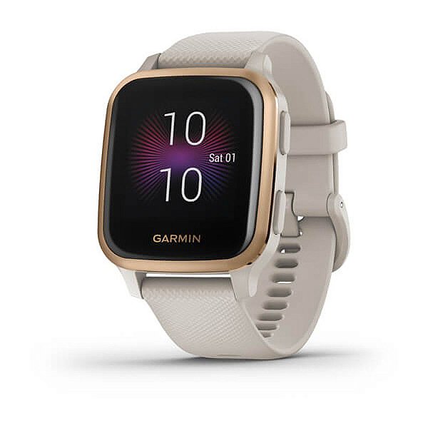 Smartwatch e monitor cardíaco de Pulso e GPS Garmin Venu Sq Music - Bege