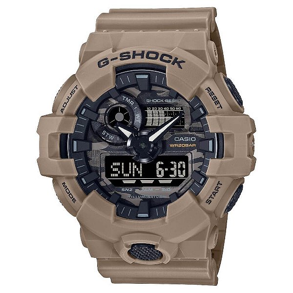 Relógio Casio G-Shock Masculino GA-700CA-5ADR Utility Camo.
