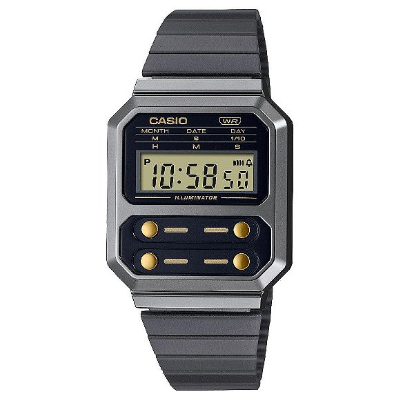 Relógio Casio Vintage Unissex A100WEGG-1A2DF.