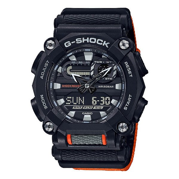Relógio CASIO G-Shock GA-900C-1A4DR *Heavy Dut - Decagonal