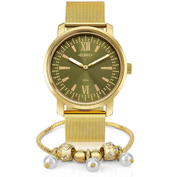 Kit Relógio Euro Feminino EUPC20AA/K4V