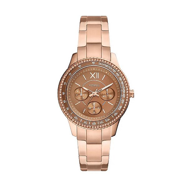 Relógio Fossil Feminino Stella Rosé ES5109/1MN