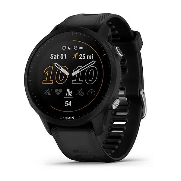 Relógio Smartwatch e Monitor Cardíaco de Pulso e GPS Garmin Forerunner 955 - Preto
