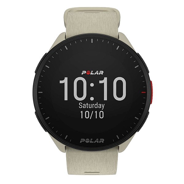 Relógio Smartwatch e Monitor Cardíaco de Pulso e GPS POLAR PACER - Branco