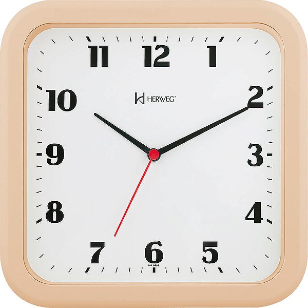 Relógio de Parede Herweg 6145-324 Quartz 23x23cm Pinus