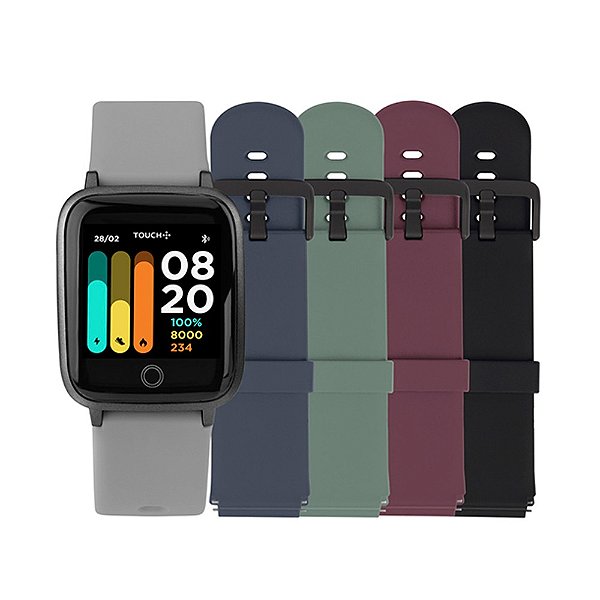 Relógio Smartwatch Touch  Unissex TWGOAG/T8N Troca Pulseira