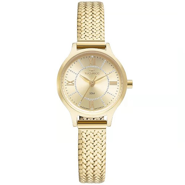 Relógio Technos Feminino Mini Dourado GL32AT/1X